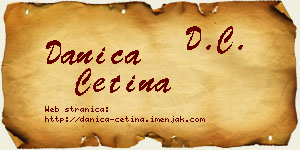 Danica Cetina vizit kartica